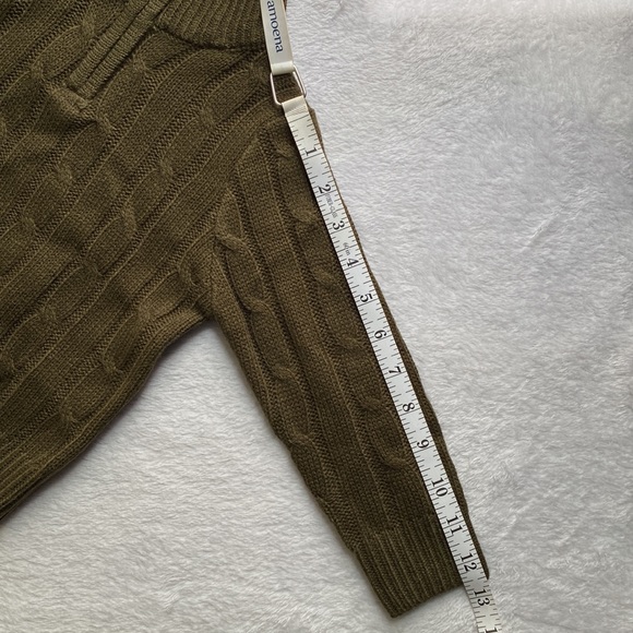 SHEIN Toddler Boys Quarter Zip Cable Knit Sweater (3Y) - Picture 8 of 9